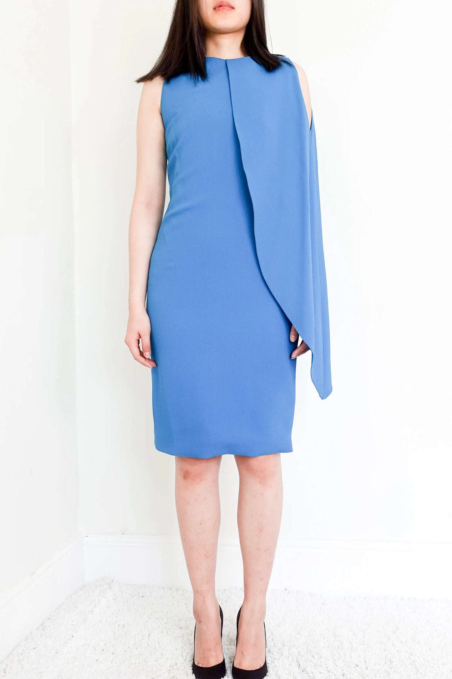 Blue midi dress