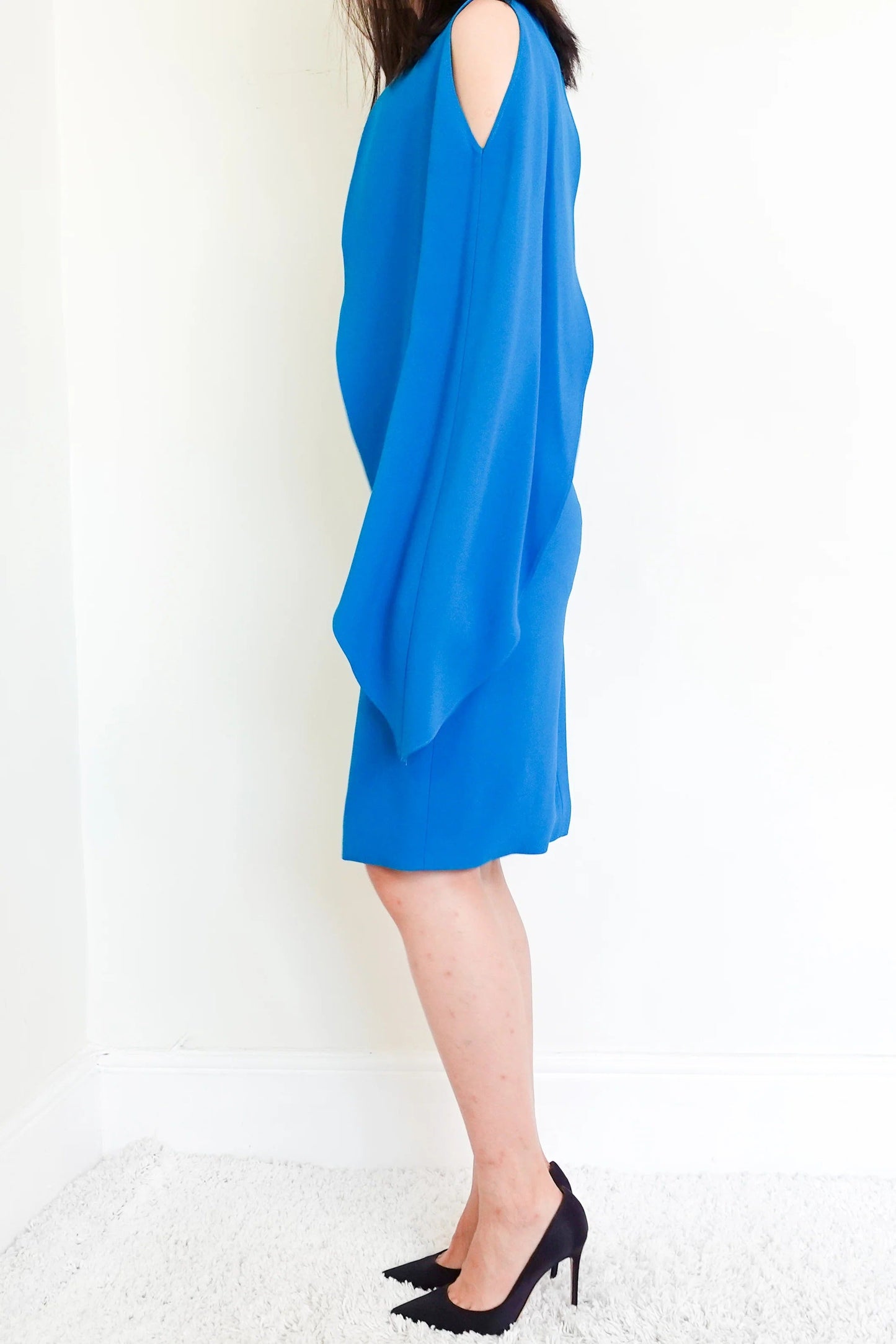 Blue midi dress